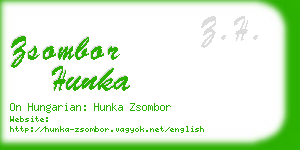 zsombor hunka business card